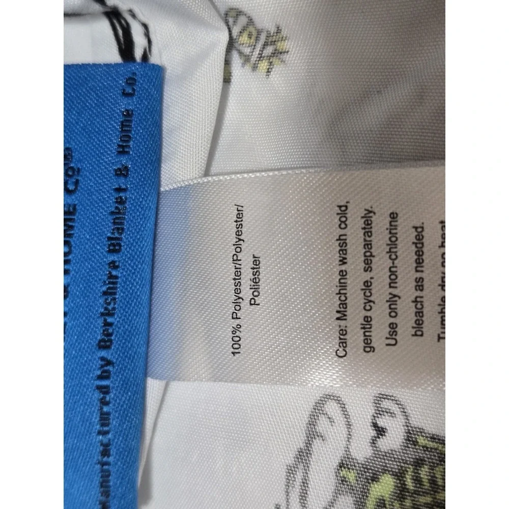 Berkshire Peanuts Snoopy Woodstock Twin Sheet Set 4pc Halloween Flat Pillowcase